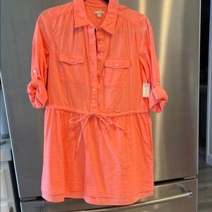 GAP Women's Coral Midi Dress